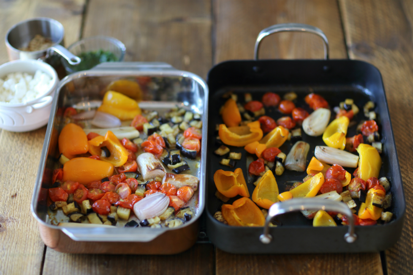 Image of ProWare's Roasted vegetable orzo in roasting trays