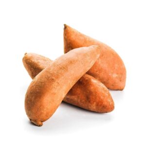 Three loose sweet potatoes