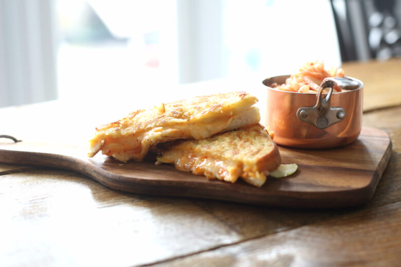 ProWare's Cheese toastie with Apple and Kimchi