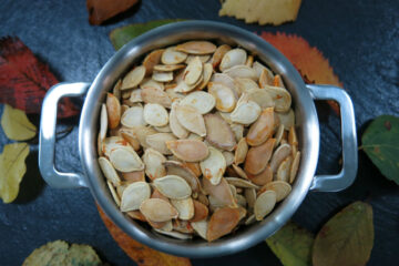 ProWare's Pumpking seeds in our Mini Copper Tri-ply casserole