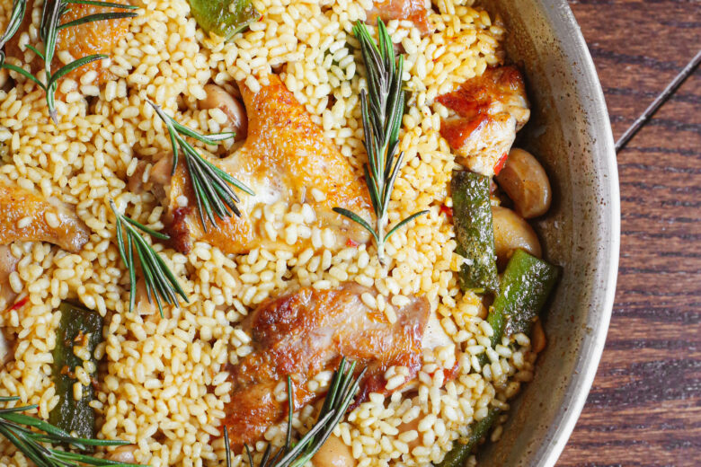 Going back to its traditional roots, Paul Foster's Valencia Style Paella pays homage to the origins of paella and is truly rustic and delicious!